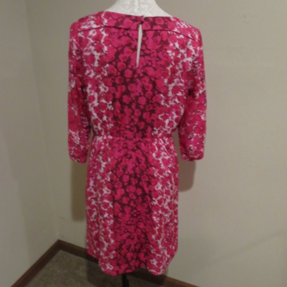 Boden Modern Print dress floral silk blend sz 8 - Picture 4 of 6